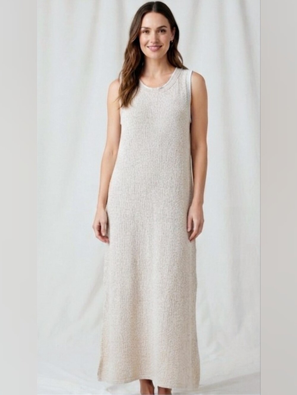 🇨🇦 Parkhurst Cotton Country Knit Maxi Dress Size Large L